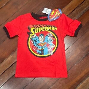 DC Comics Superman Kids Costume T-Shirt - Red and Black